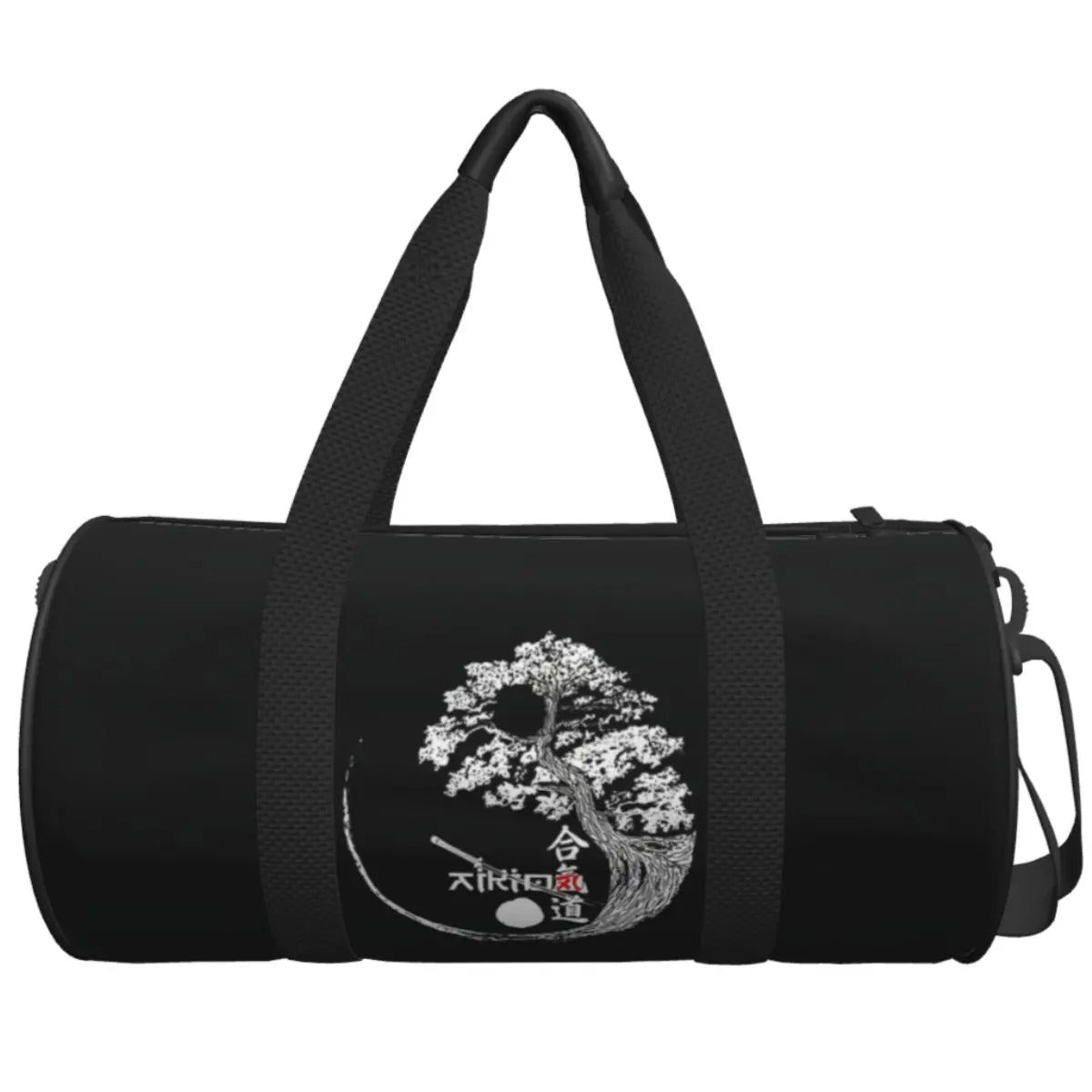 Sac de sport Arbre Japonais Noir & Blanc