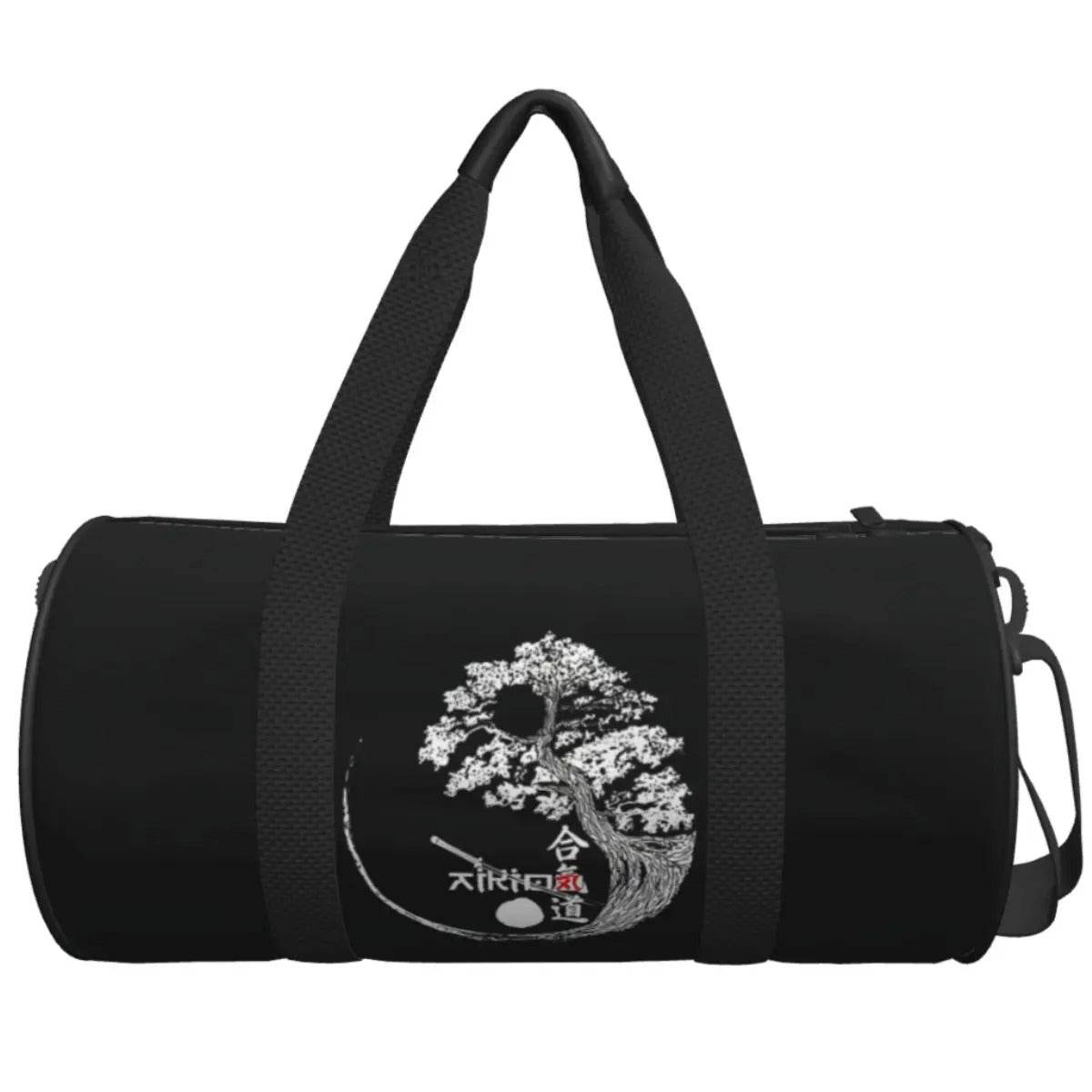 Sac de sport Arbre Japonais Noir & Blanc