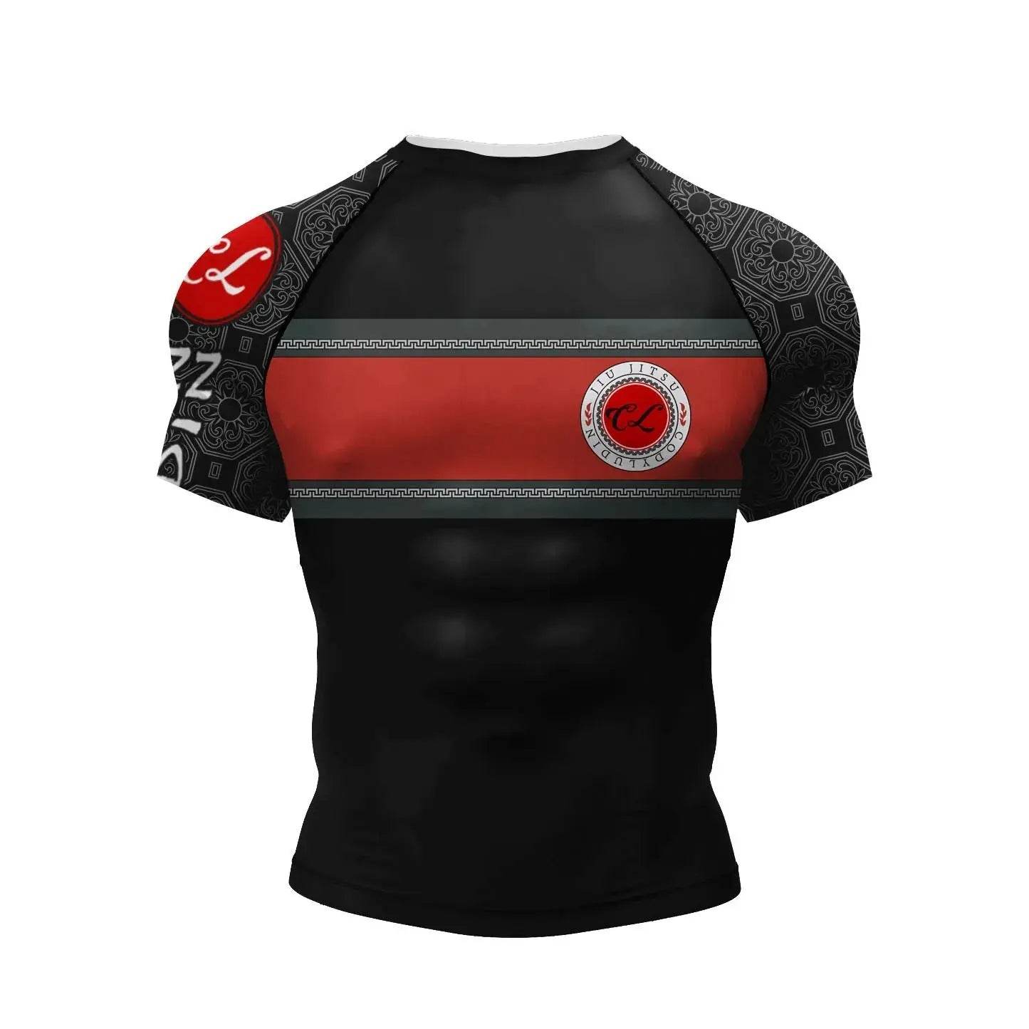 T-shirts MMA Sports Noir & Rouge Tribal