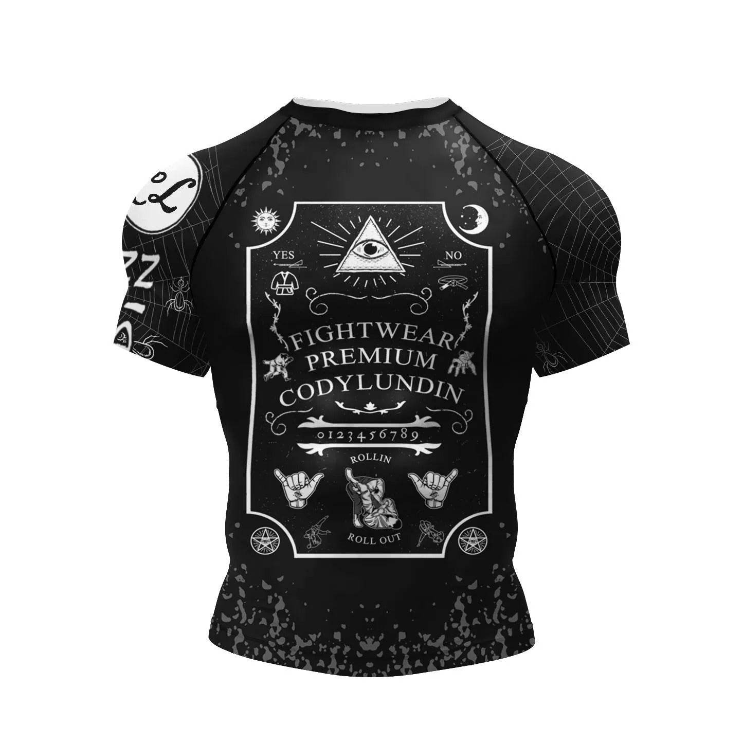 T-shirts MMA Sports Design All-Seeing Eye Noir