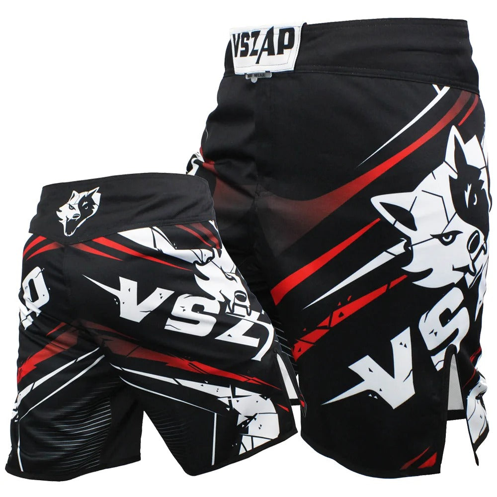 Short MMA VSZAP Noir & Rouge
