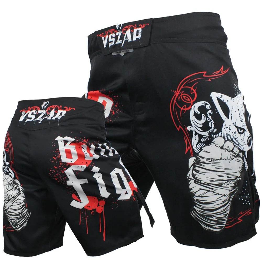 Short MMA VSZAP Noir & Rouge
