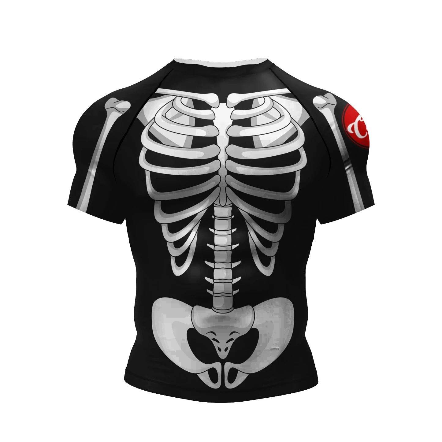 T-shirts MMA Sports Squelette Anatomique Noir