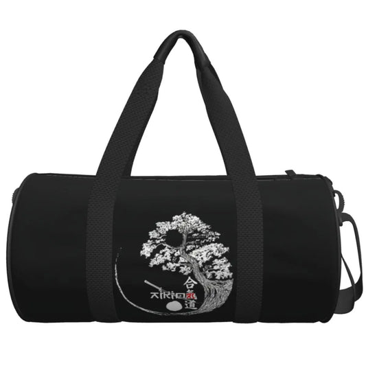 Sac de sport Arbre Japonais Noir & Blanc