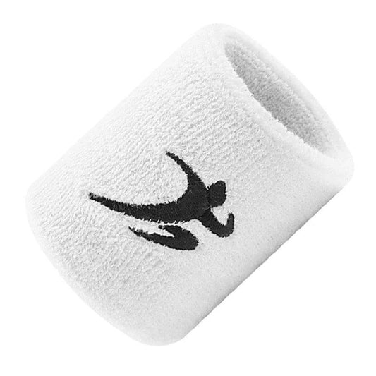 Bande de poignet MMA Éponge Blanc Motif Sport Noir