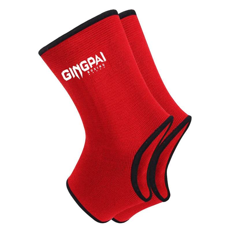 Chevillères MMA GingPai Rouge & Noir Minimaliste