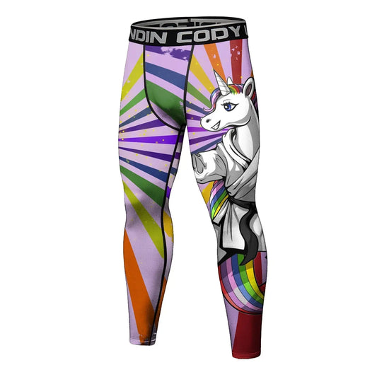 Collant MMA Licorne Arc-en-Ciel Coloré
