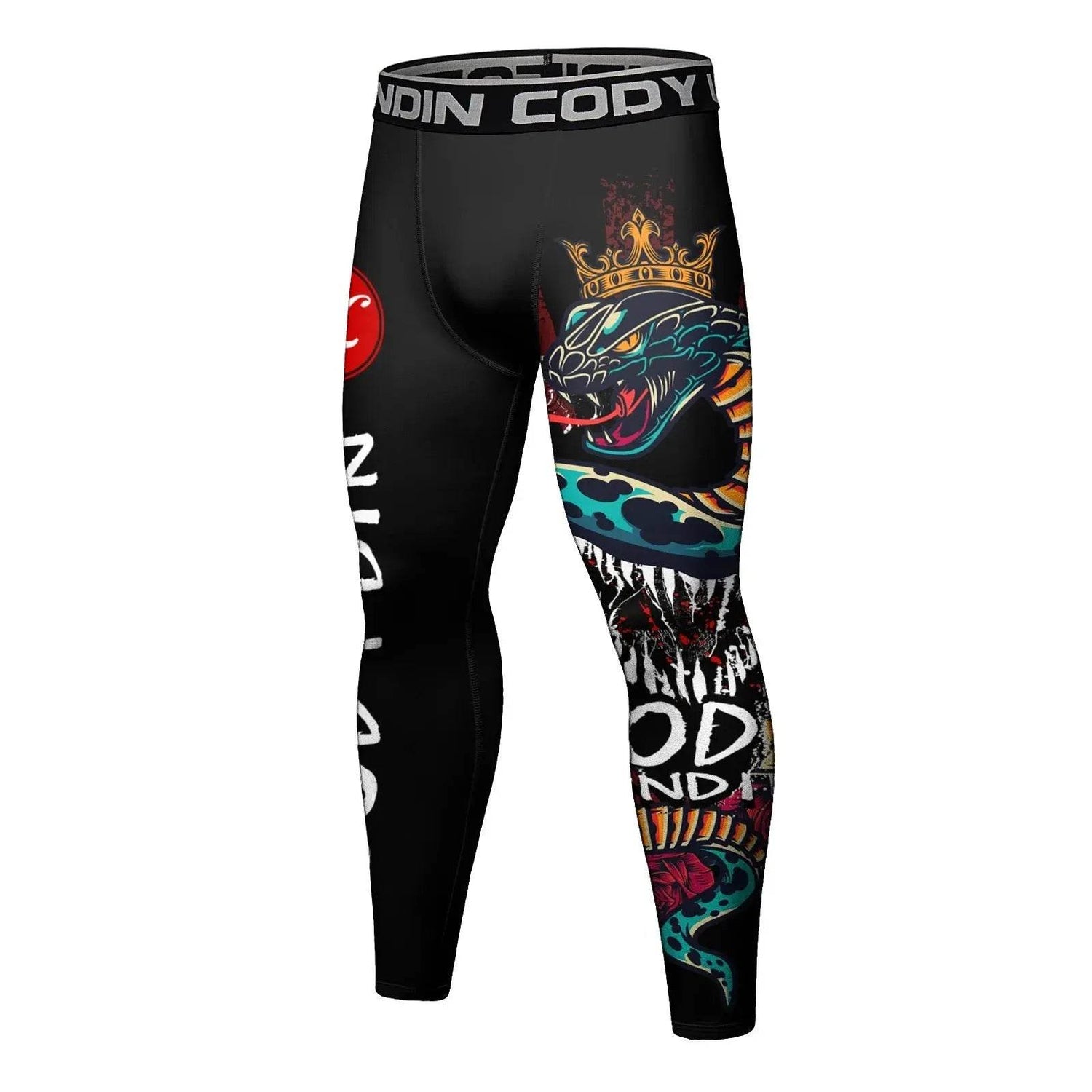 Collant MMA Serpent Royal Noir & Coloré