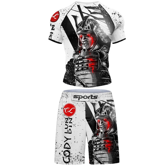 Ensemble Court MMA Sports Samouraï Rouge & Noir