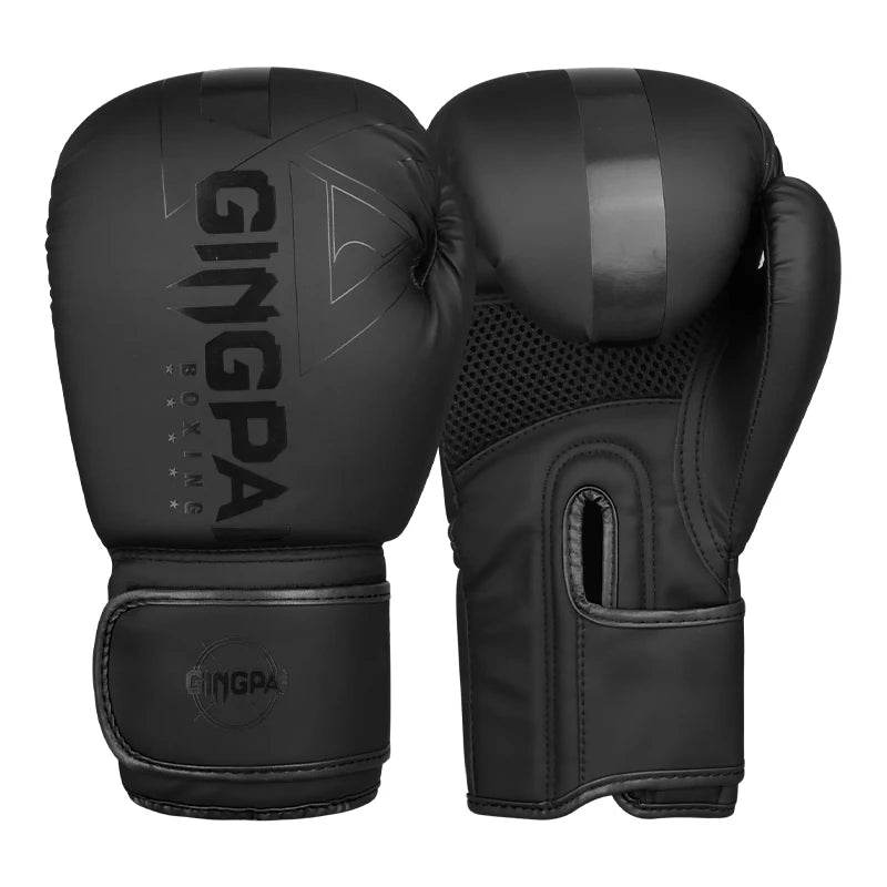 Gants MMA GingPai Noir Intégral Design Moderne