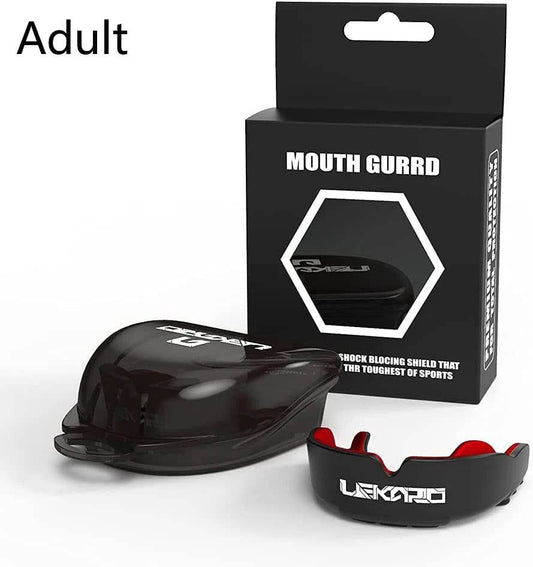 Protège-dents MMA Noir & Rouge avec Boîtier élégant