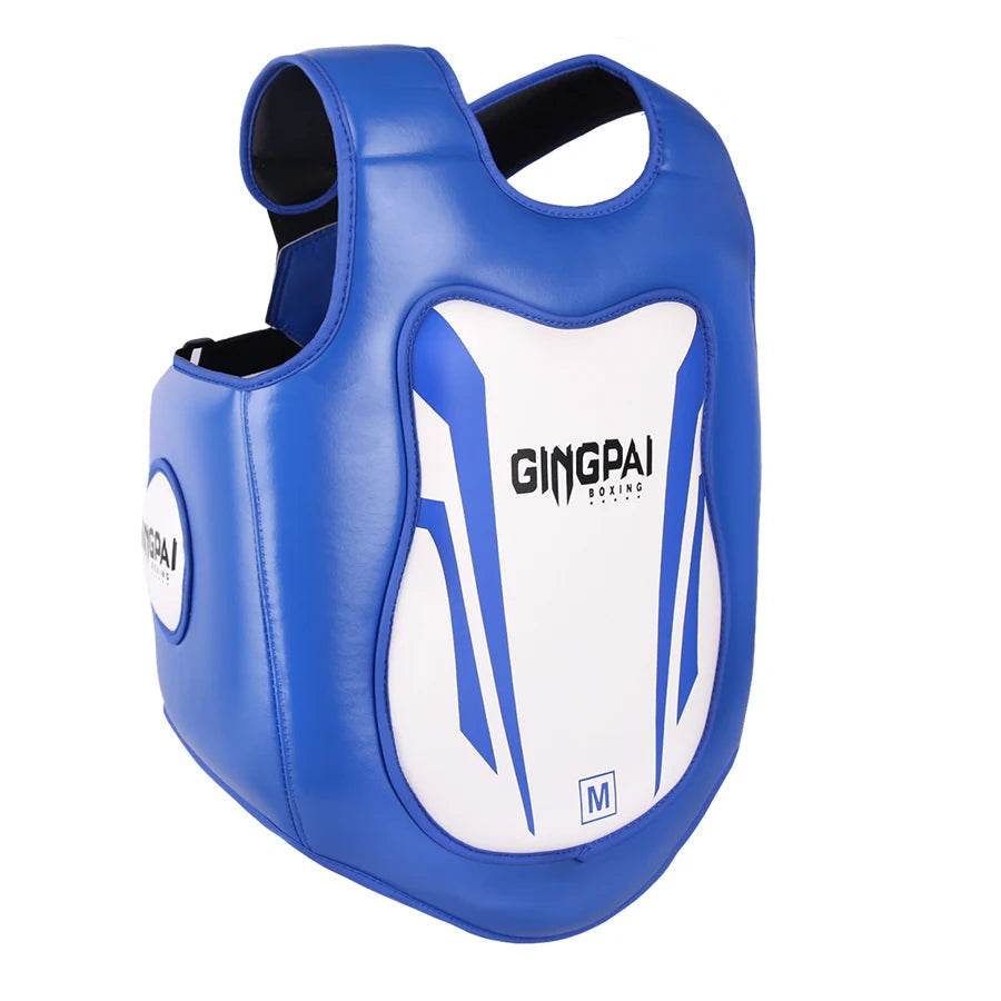 Protection de poitrine MMA GingPai Bleu & Blanc