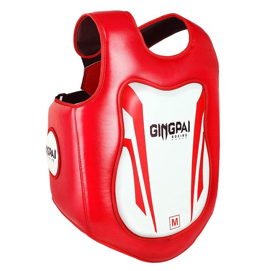 Protection de poitrine MMA GingPai Rouge & Blanc