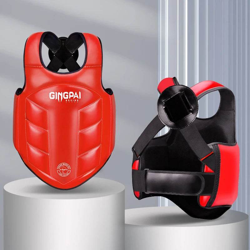 Protection de poitrine MMA GingPai Rouge & Noir