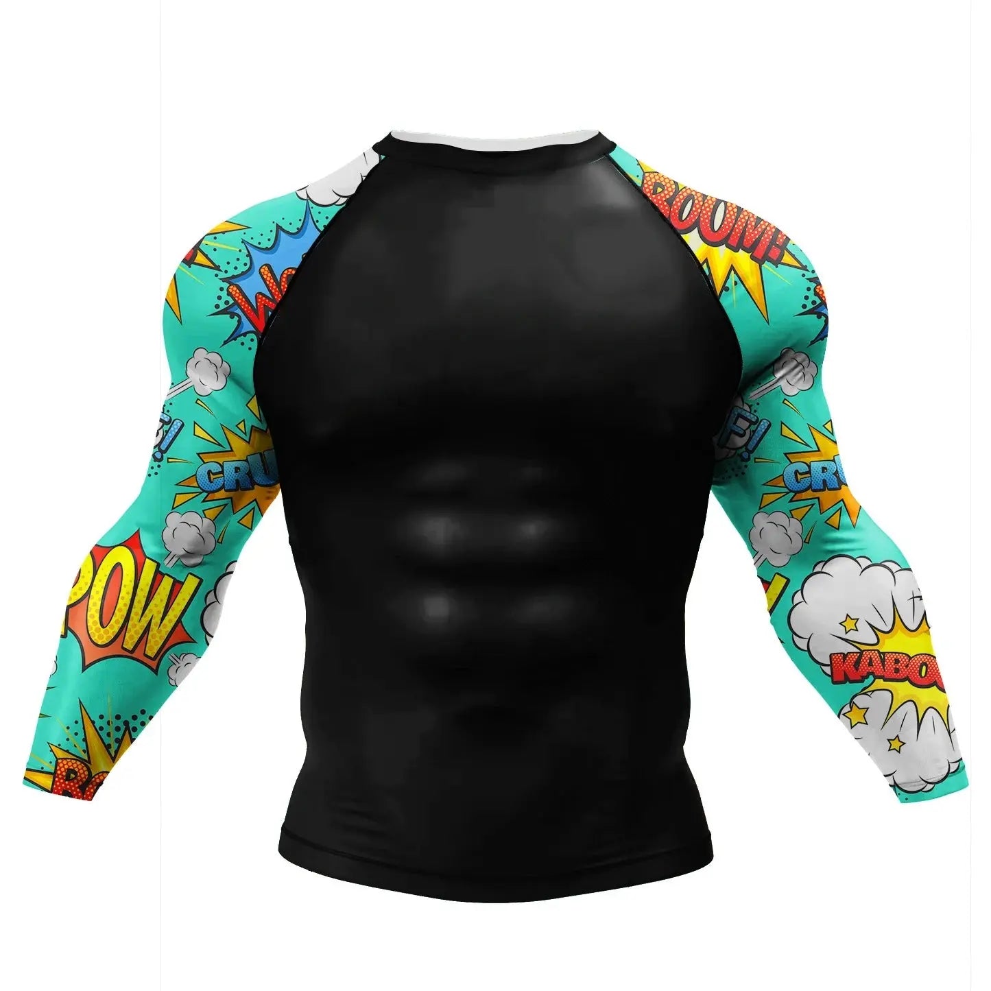 Rashguards MMA Manches Graphiques BD Éclatantes 