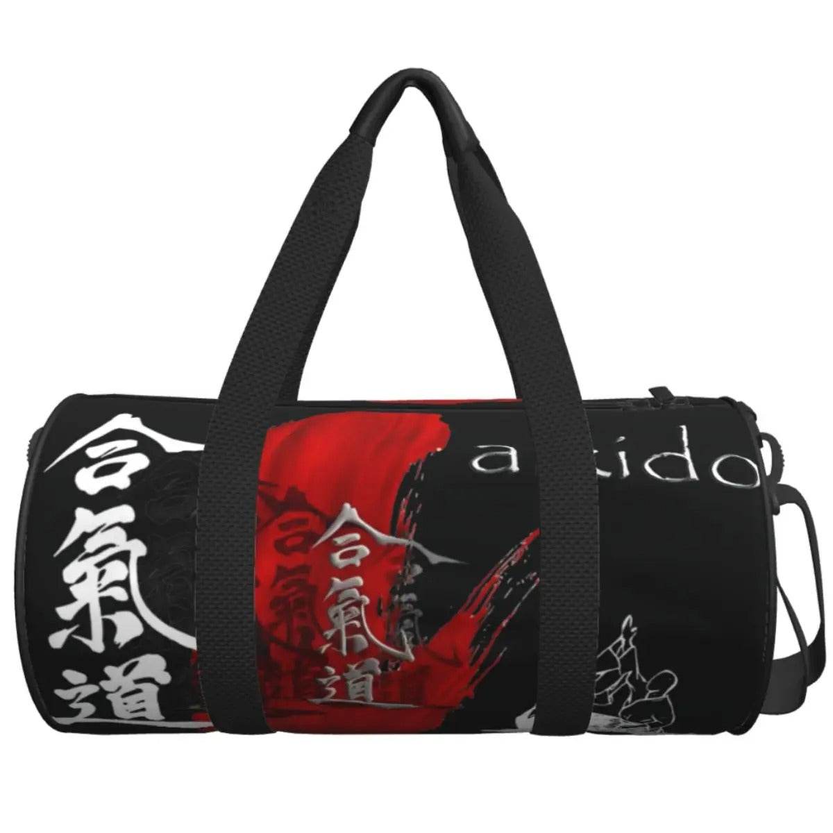 Sac de sport Aikido Kanji Noir & Rouge