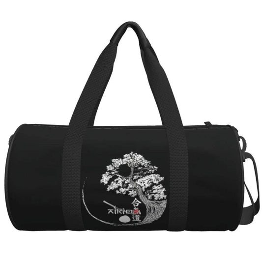 Sac de sport Arbre Japonais Noir & Blanc