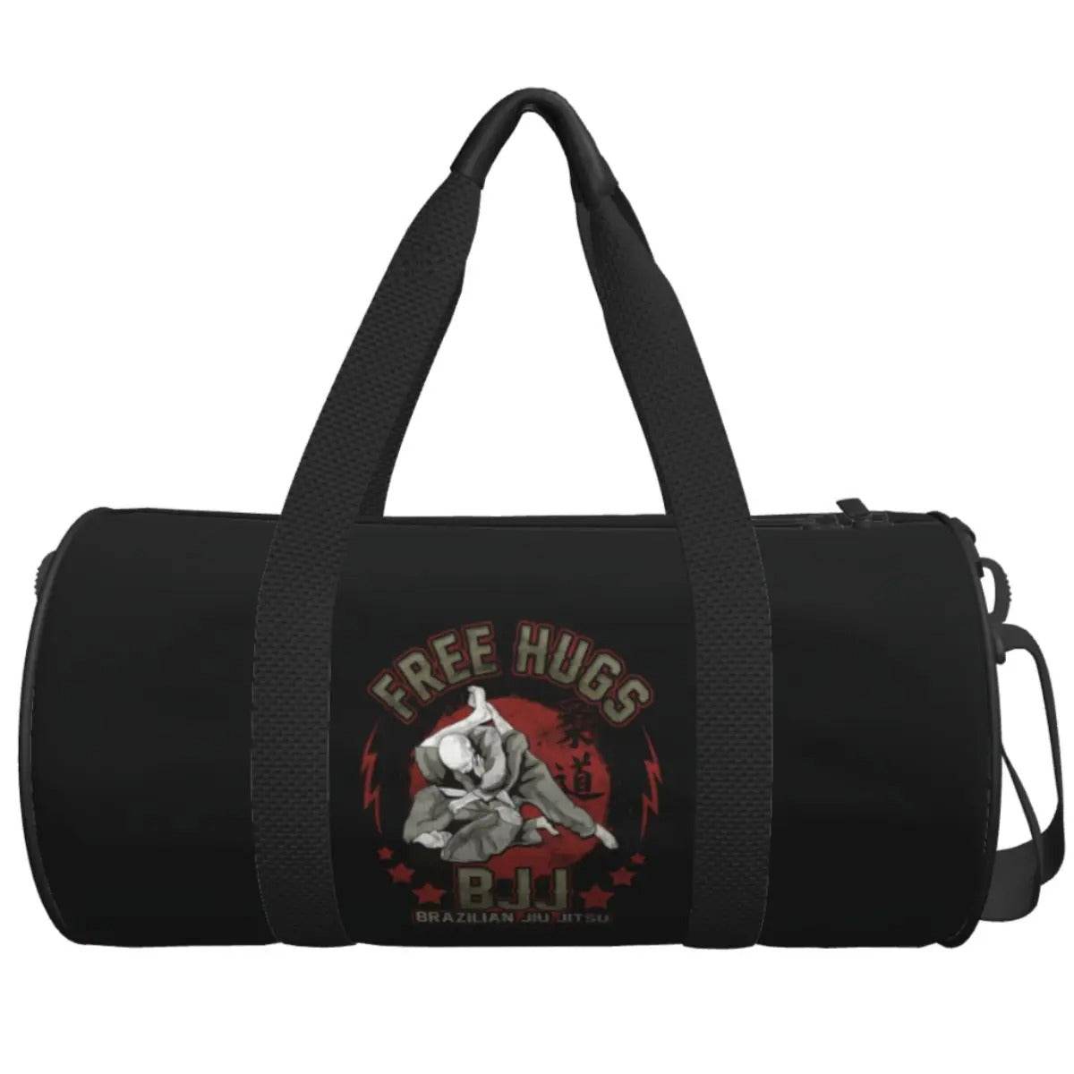Sac de sport BJJ Free Hugs Noir & Rouge