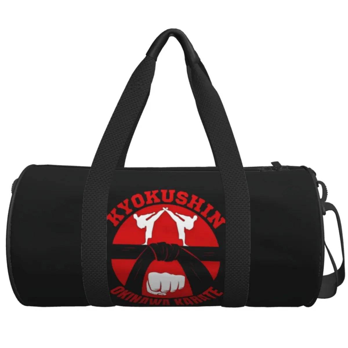 Sac de sport Karaté Noir Logo Kyokushin Rouge