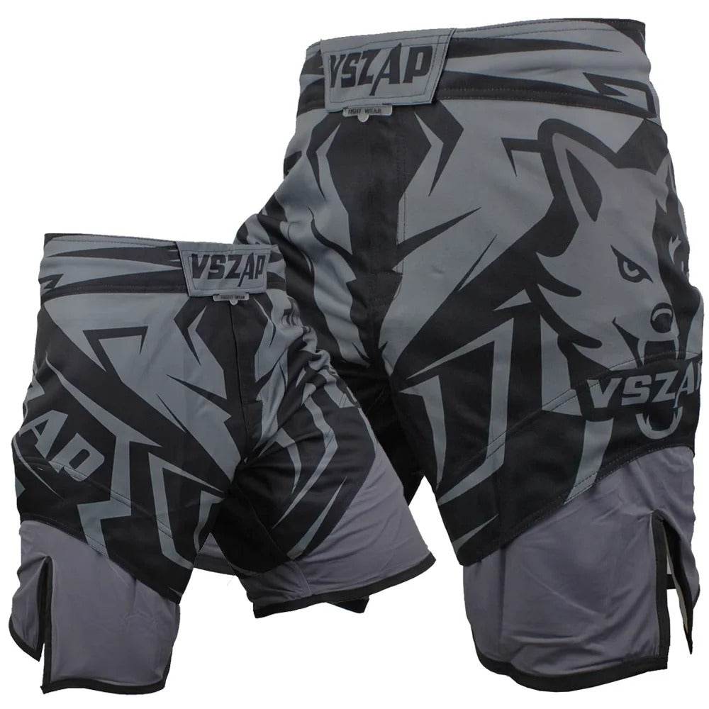 Short MMA VSZAP Gris & Noir 