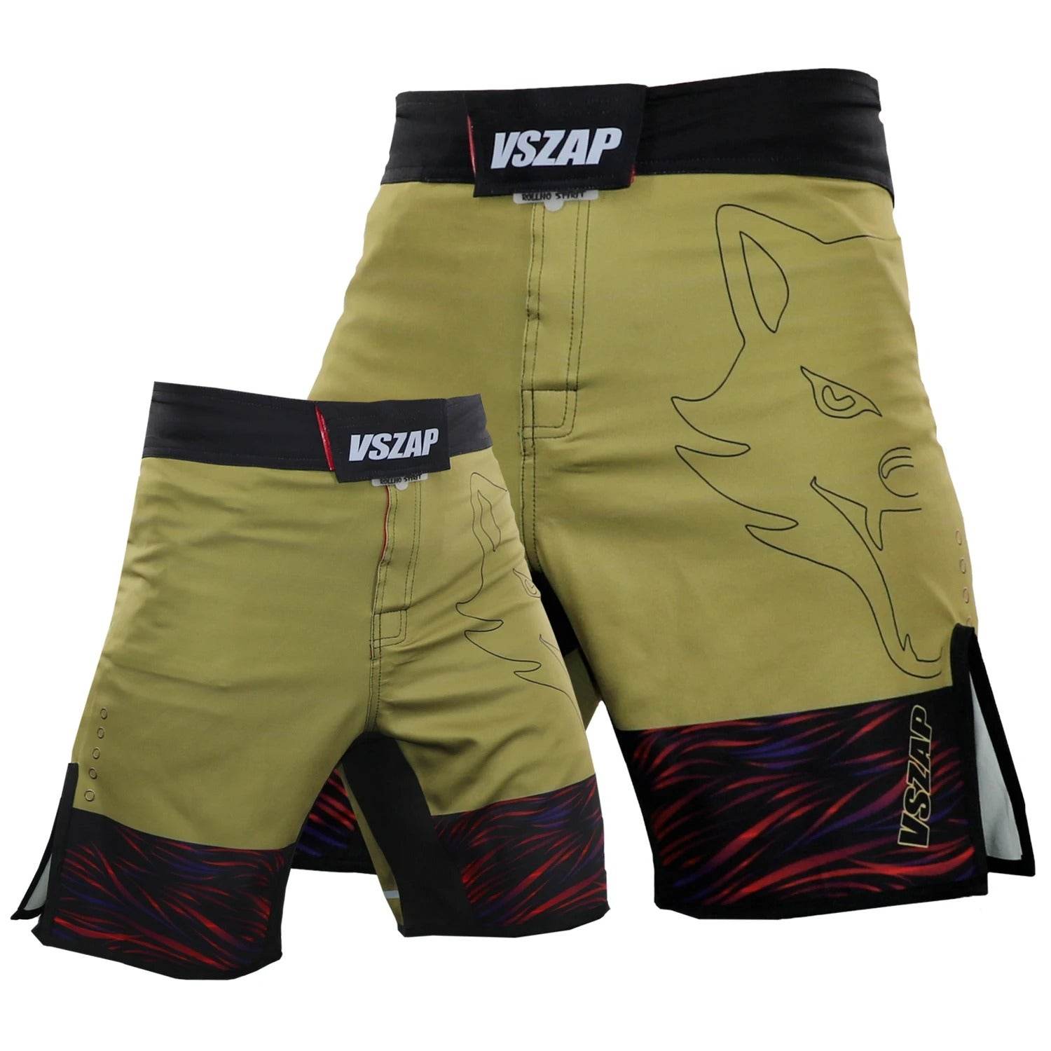 Short MMA VSZAP Kaki & Noir 