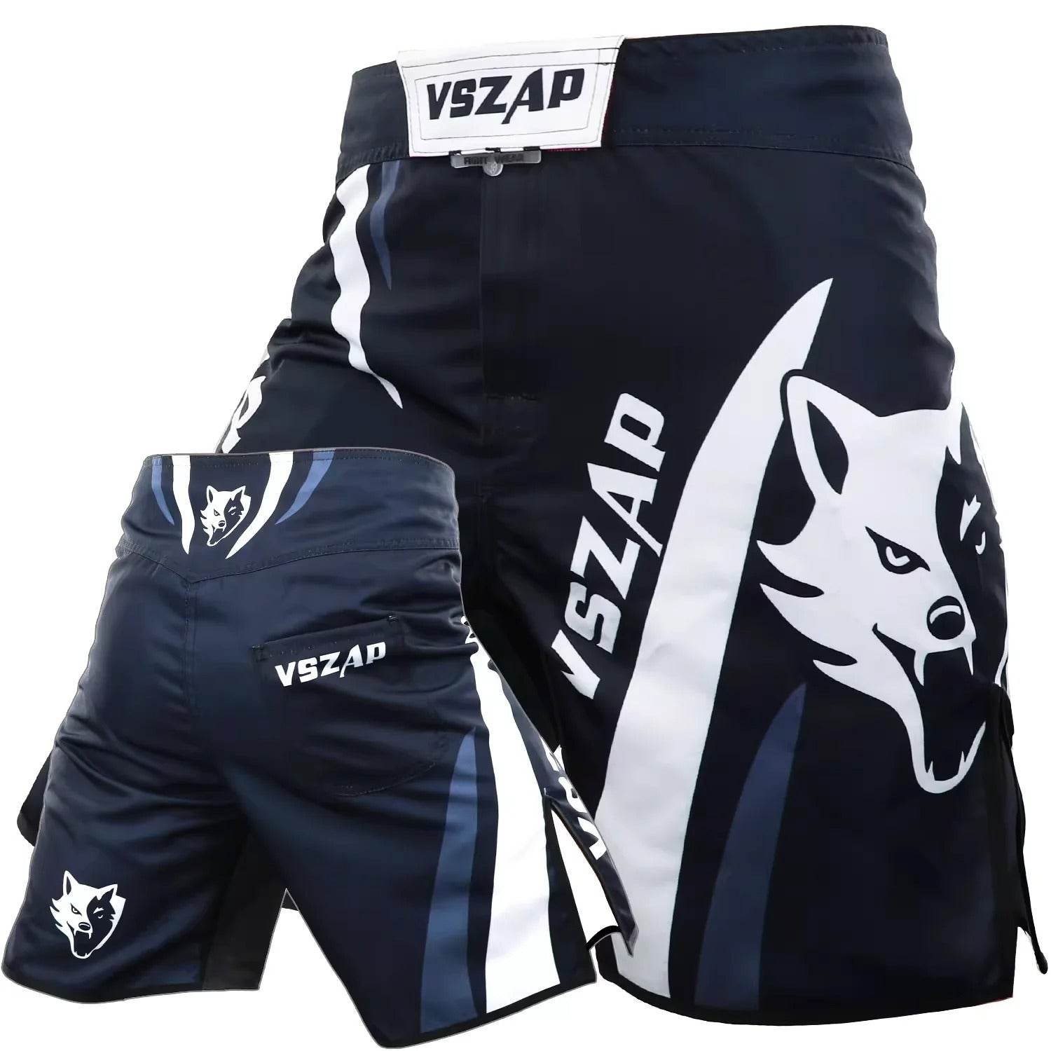 Short MMA VSZAP Noir & Blanc 