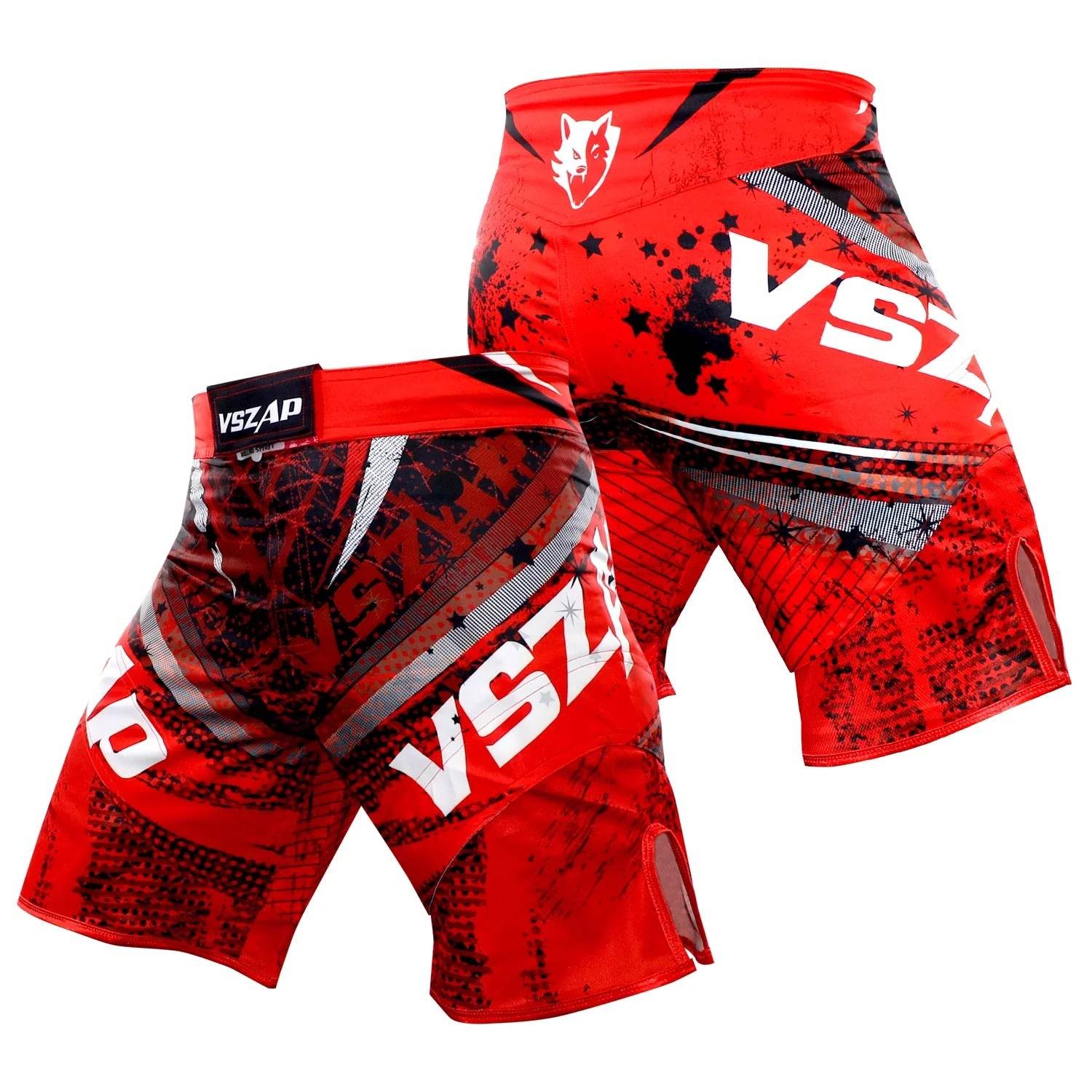 Short MMA VSZAP Rouge & Noir 