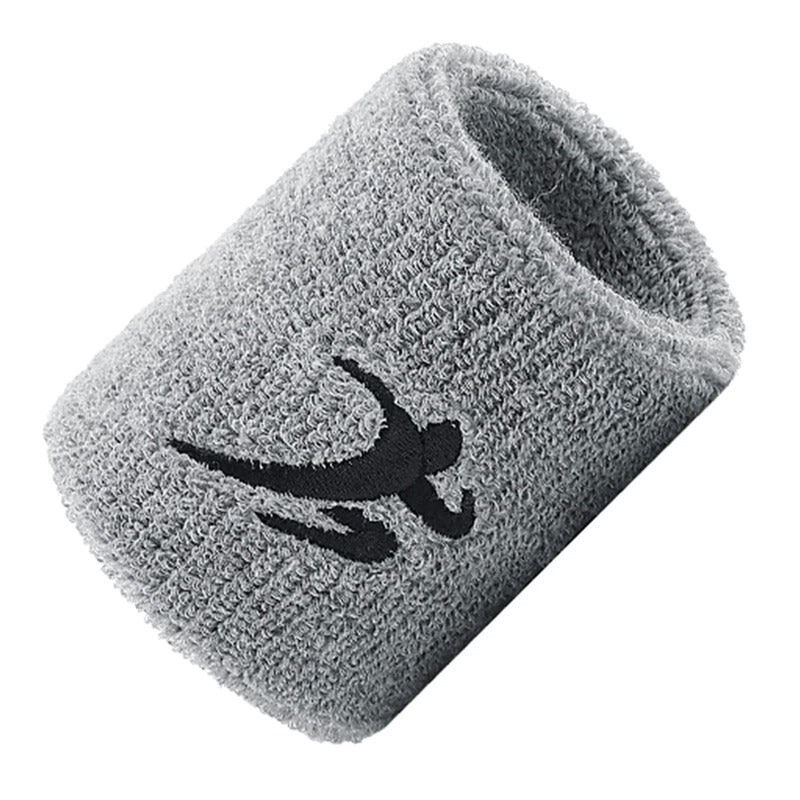 Bande de poignet MMA Gris Chiné Logo Noir Sportif
