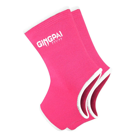 Chevillères MMA GingPai Rose Flash & Blanc.